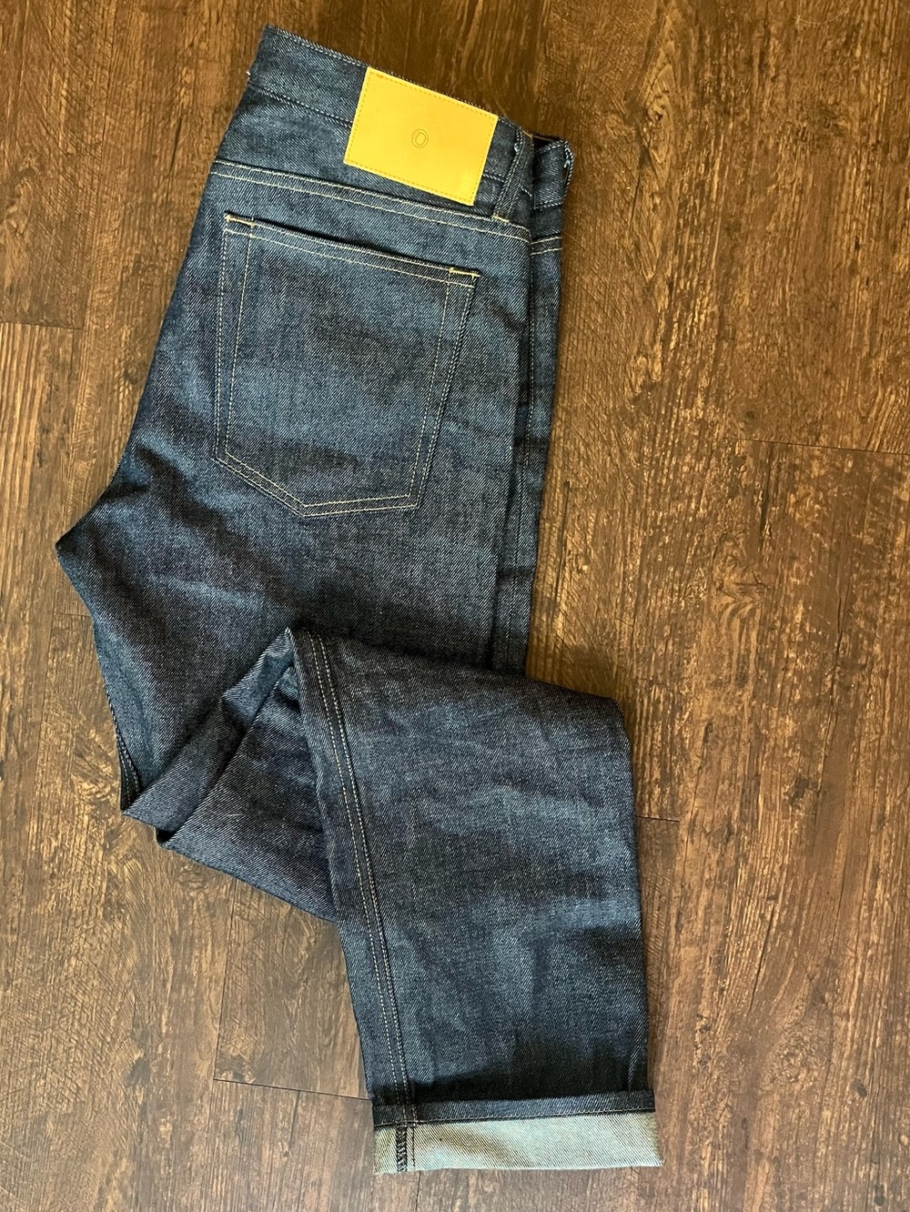 Rustic Dime Men's Dark Indigo Straight Selvedge Jeans JAPONESE cotton Sz 33